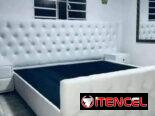 CAMA  TAPIZADA DE LUJO