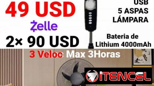 Ventiladores recargables Milexus