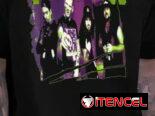Pullovers negros de rock con diseños de grupos, logos y portadas de discos de rock & roll,