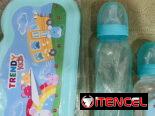 Biberones engomados 4 y 8 onz y tetes de miel