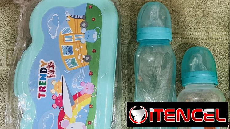 Biberones engomados 4 y 8 onz y tetes de miel