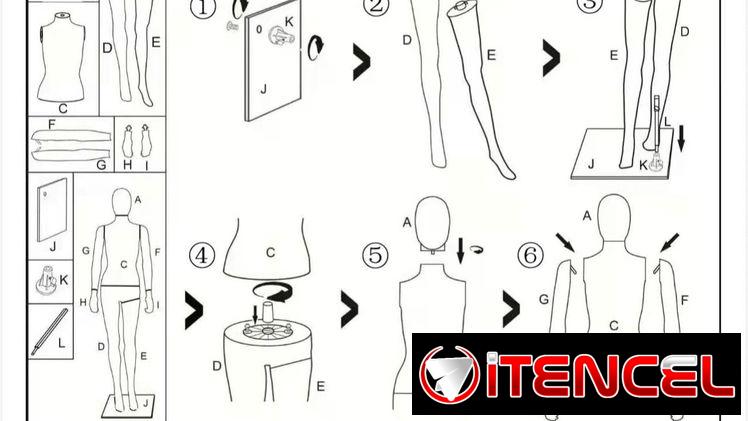 Maniquí de mujer para tienda de ropa