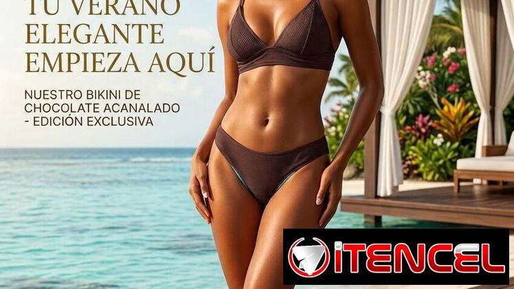 Bikini Premium Texturizado – Talla M – Color Chocolate 18usd