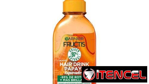 Garnier Hair Drink papaya tratamiento lamelar repara el cabello dañado y quebradizo mientras aporta brillo intenso