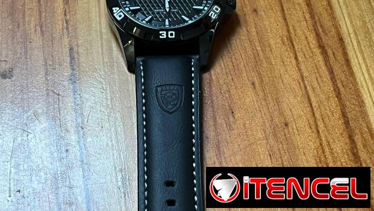 Oferta .🔴🔴Reloj para hombre, pulsera,manilla negra. Esfera negra.