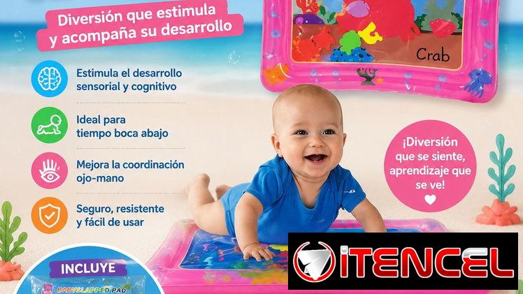 Tapete de agua para tummy time para bebe 10USD