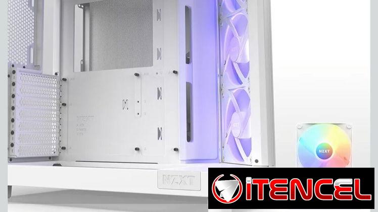 Chasis TIPO PECERA Y DOBLE CAMARA NZXT H6 FLOW RGB BLANCO SELLADO EN CAJA