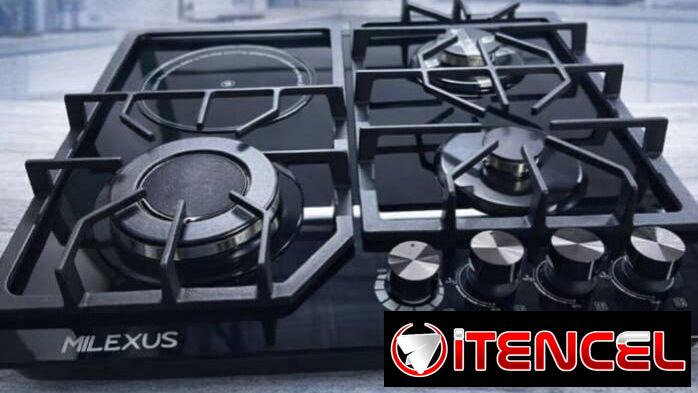 Cocina empotrada de gas e infrarojo MILEXUS 4 hornilla