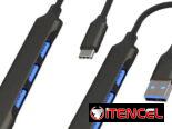 Hub USB-C 3.0 Alta Velocidad – 4 Puertos – Macbook, PC
