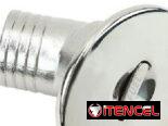 Entrada c/Tapa de tanque de combustible gasolina. Acero inoxidable marino 316. Incluyo de regalo:  liquido antiponche.