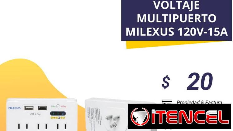 Protector de voltaje Milexus multipuertos 120V – 15 A