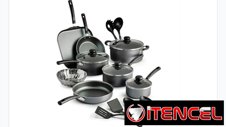 Juego de utensilios de cocina antiadherentes Tramontina 18 piezas 190 usd