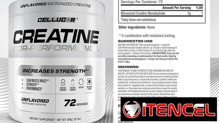Creatina monohidratada cellucor 72 serv