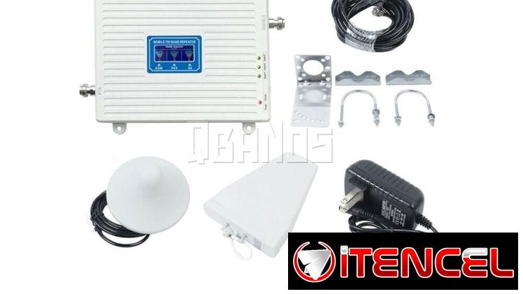 `Amplificador Señal LTE 4G Tri Band 900/1800/2100MHz — Compatible ETECSA 📶🔌`