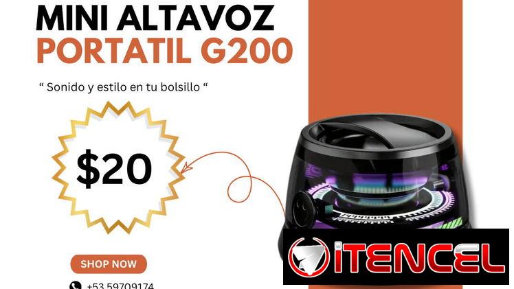 Mini Altavoz Portátil G200 – Sonido y Estilo en tu Bolsillo