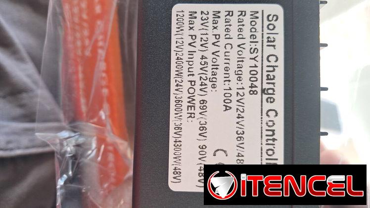Controlador de carga Solar MPPT de 100A de 12/24/36/48VAuto en 75USD