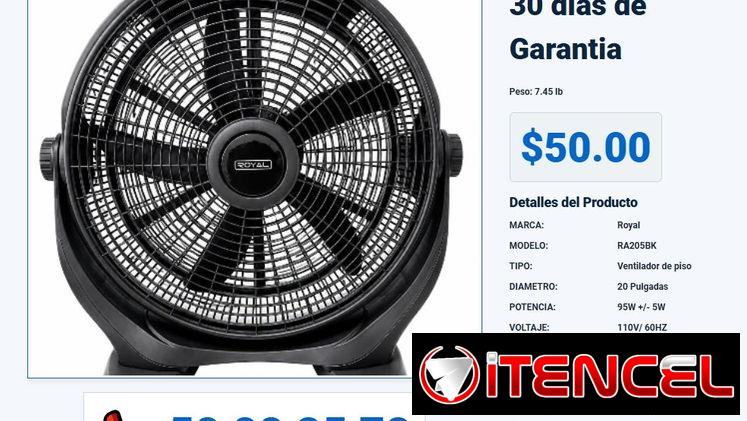 VENTILADOR DE PISO 20″ Royal