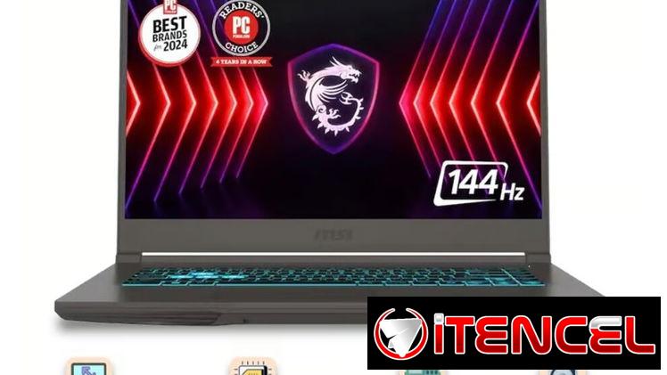 Laptop MSI Thin 15 Gaming 15.6″ FHD 144Hz Core i5-13420H RTX 3050 16GB 512GB SSD (Modelo: Thin 15 B13UC-1000US) Gris