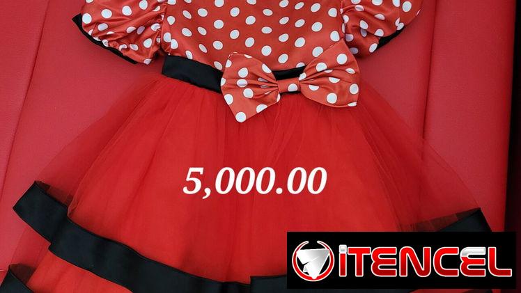 Bata de minnie con cintillo
