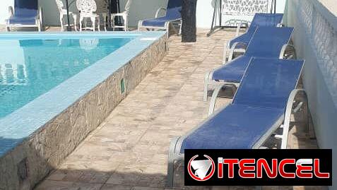 Se renta casa de 3 habitaciones climatizadas con su baño en cada una(Piscina).54026428
