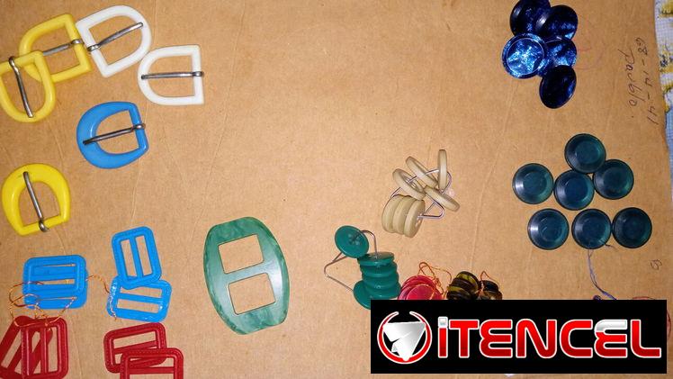 Agujas de máquina de coser. Botones y hebillas para ropa, etc
