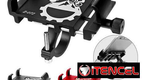 J7 Vendo porta celulares robóticos, de metal, para motos, bicimotos, triciclos