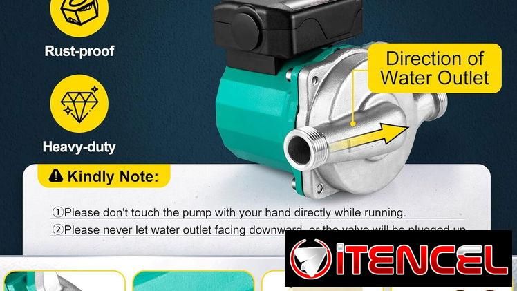 VEVOR Bomba de Recirculación de Agua Caliente, Bomba Circuladora de Agua de 100 w 110 V, 53274327