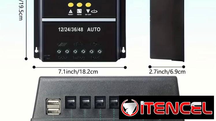 Controlador carga solar MPPT 100A