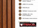 Lambrin, paneles decorativos, planchas wpc