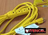 🚧 REGLETA ELECTRICA Q7 6 SALIDAS 110/120 V – 85 CM / EXTENSION ELÉCTRICA 15FT. CON MULTI TOMA-Q7 🚧