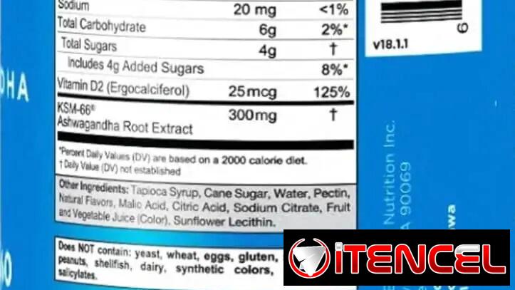 ASHWAGANDHA Suplemento Natural 60 gomitas de savor. 58234161 FITNESSARMY