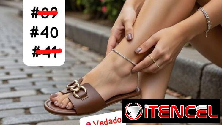 SANDALIAS DE MUJER MODELO TRES ESLABONES CARMELITA