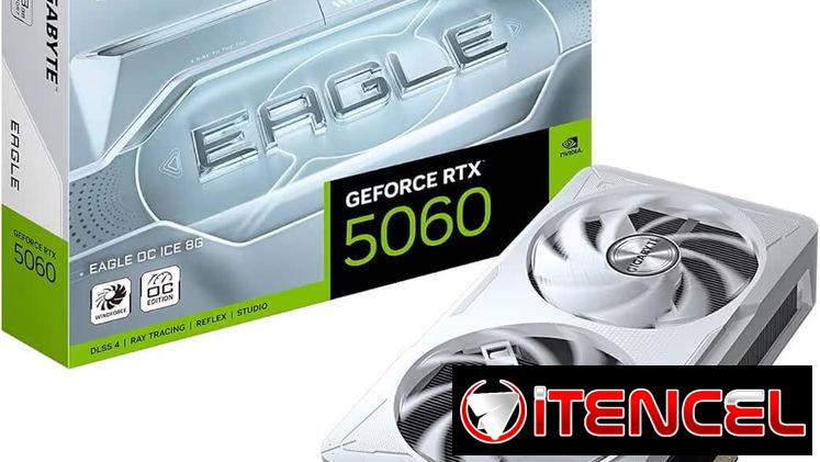 Tengo más cosas 370usd GIGABYTE Tarjeta gráfica GeForce RTX 5060 Eagle OC ICE 8G, 8 GB 128 bits GDDR7, PCIe 5.0, sistema