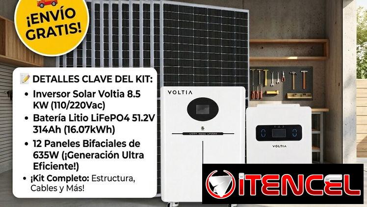 💥 ¡KIT SOLAR VOLTIA 8.5KW (110/220V) – ENERGÍA CONTINUA! 💥