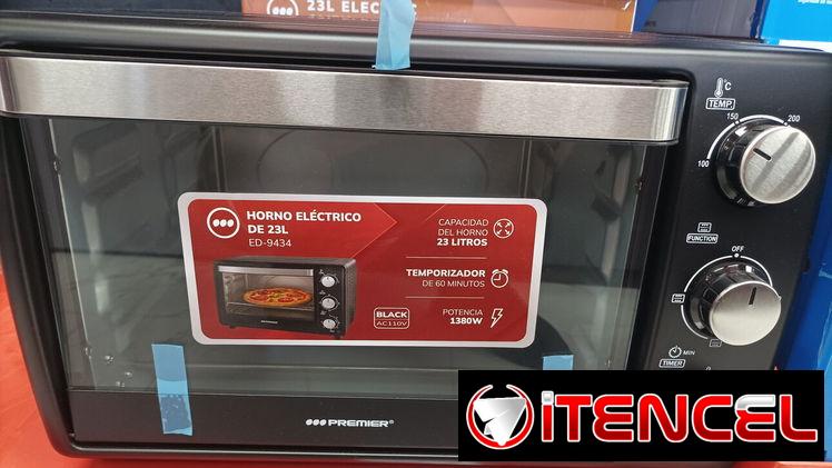 Vendo Horno eléctrico, Premier, 23L, 1380W, 60min, 100-250ºC, 497x358x320  -mensajería gratis y garantía