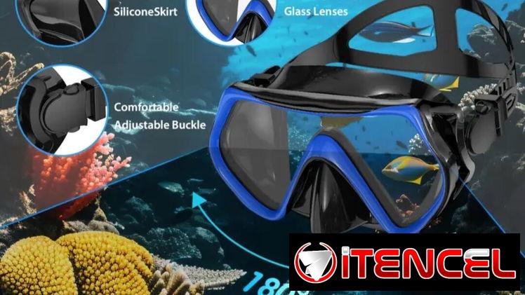 Kit de careta y snorkel/ Marco Azul.