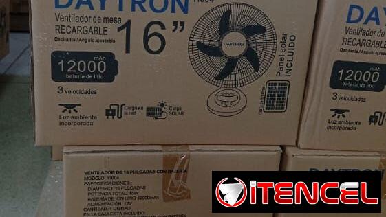 Ventilador recargable