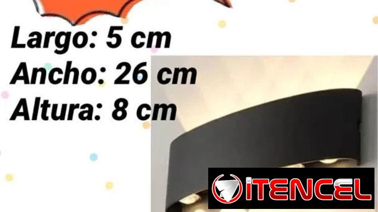 Aplique semi cilindro 10 LED 10w