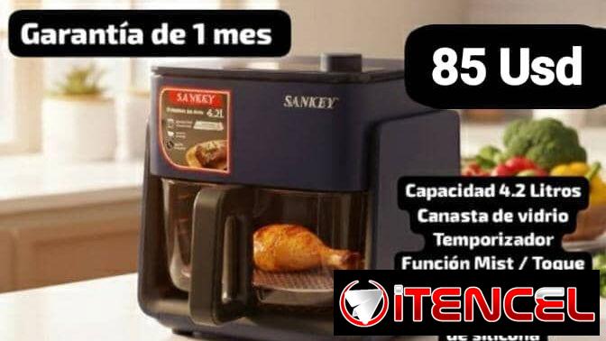 Freidora de aire Sankey 4.2 Lt, Garantía de 1 mes, Entrega por un mínimo costo adicional para toda La Habana