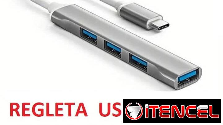 Regletas USB (4 puertos) para laptop de puerto C