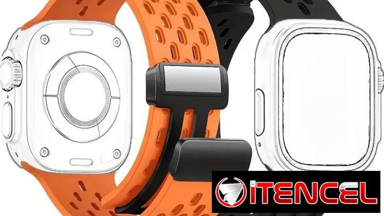 Manilla Magnética Transpirable para Apple Watch 42/44/45/49mm (negra)