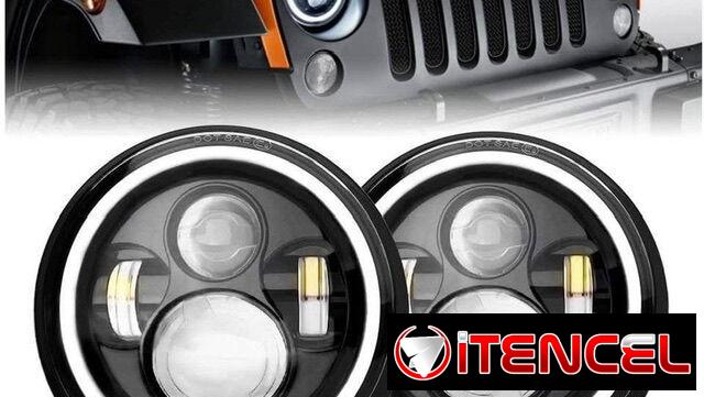65usd Lo mejor en pantalla delantera redonda 7” con luz led h4 corta y larga,para autos con foco redondo llamar 52774129