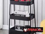 Organizadores de metal con rueditas de 3 niveles  en 12500cup
