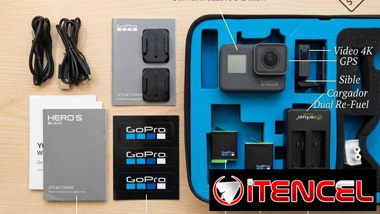 ¡GoPro HERO5 Black – Kit Completo Profesional! 📸✨Cámara para grabar y sacar fotos debajo del agua