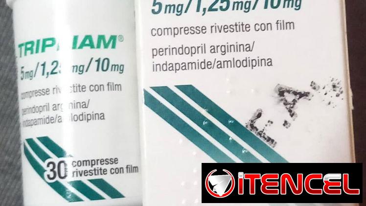 Perindopril, amlodipino e indapamida (5mg/1.25mg/10mg) Frasco 30 tabletas revestidas