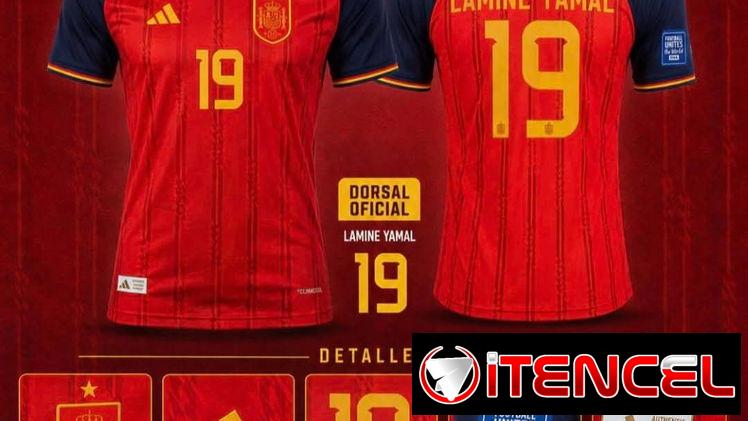Camiseta Oficial de Lamine Yamal Mundial 2026. Calidad Máxima