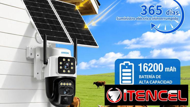 Cámara de vigilancia 24/7 Solar/ 10Mpx