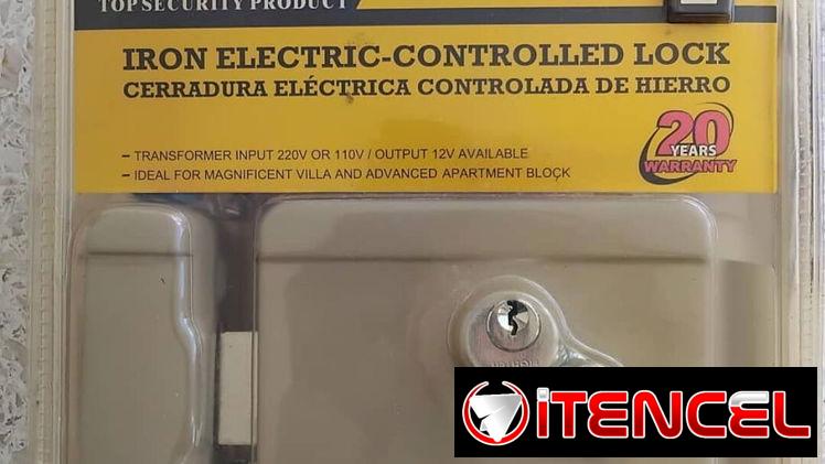 Cerradura eléctrica controlada de hierro