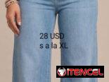 Pantalones anchos, jeans pierna ancha de tiro