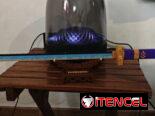 Figura decorativa Katana Lego con su base